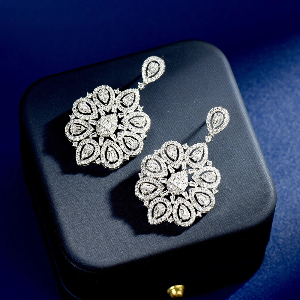 HIBRIDE Cubic Zirconia Earrings Ladies Party Fashion Jewellery 2024 New Popular Geometric Flower Memorial Day Jewelry E01
HIBRIDE Cubic Zirconia Earrings Ladies Party Fashion Jewellery 2024 New Popular Geometric Flower Memorial Day Jewelry E01