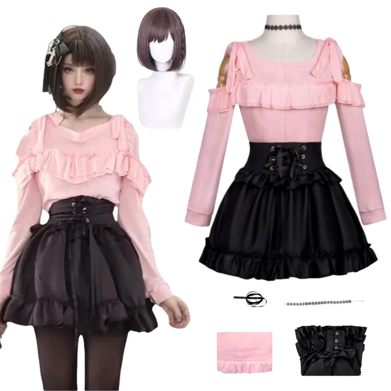 Anime Shinonome Ena Cosplay Costume Pink Top Skirt Casual Uniform Suit Wig for Women Halloween Carnival Party Roleplay Outfit
Anime Shinonome Ena Cosplay Costume Pink Top Skirt Casual Uniform Suit Wig for Women Halloween Carnival Party Roleplay Outfit