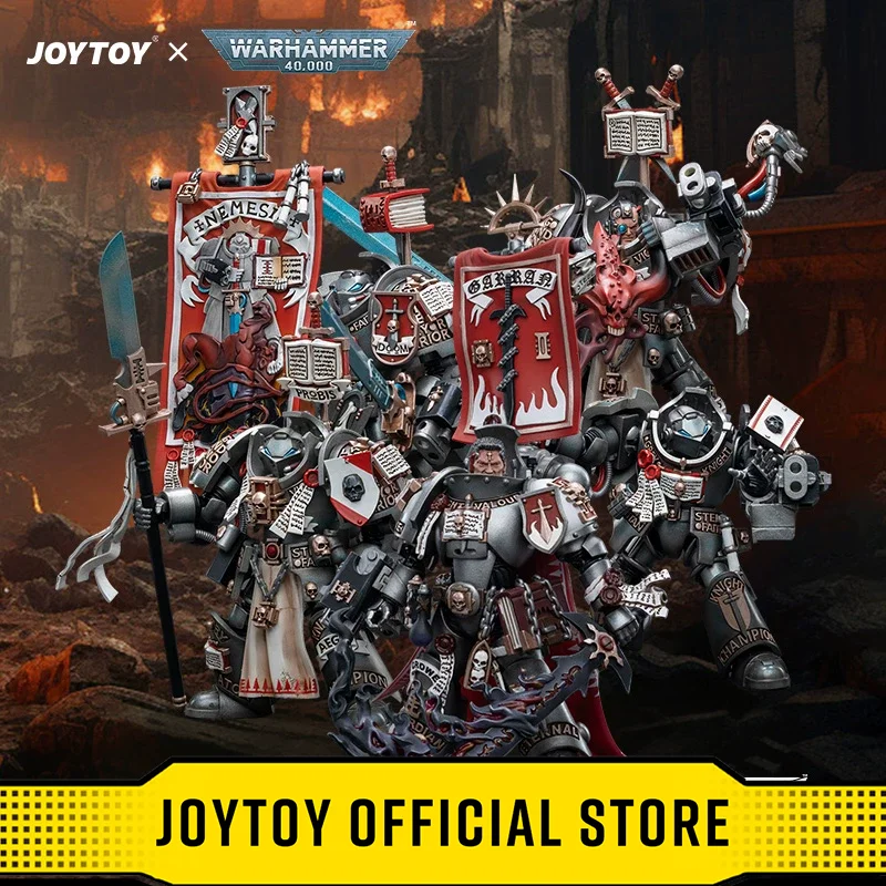 JOYTOY Warhammer 40,000 1/18 Action Figures Grey Knights Castellan Crowe Grey Knights Terminator Caddon Vibova
JOYTOY Warhammer 40,000 1/18 Action Figures Grey Knights Castellan Crowe Grey Knights Terminator Caddon Vibova