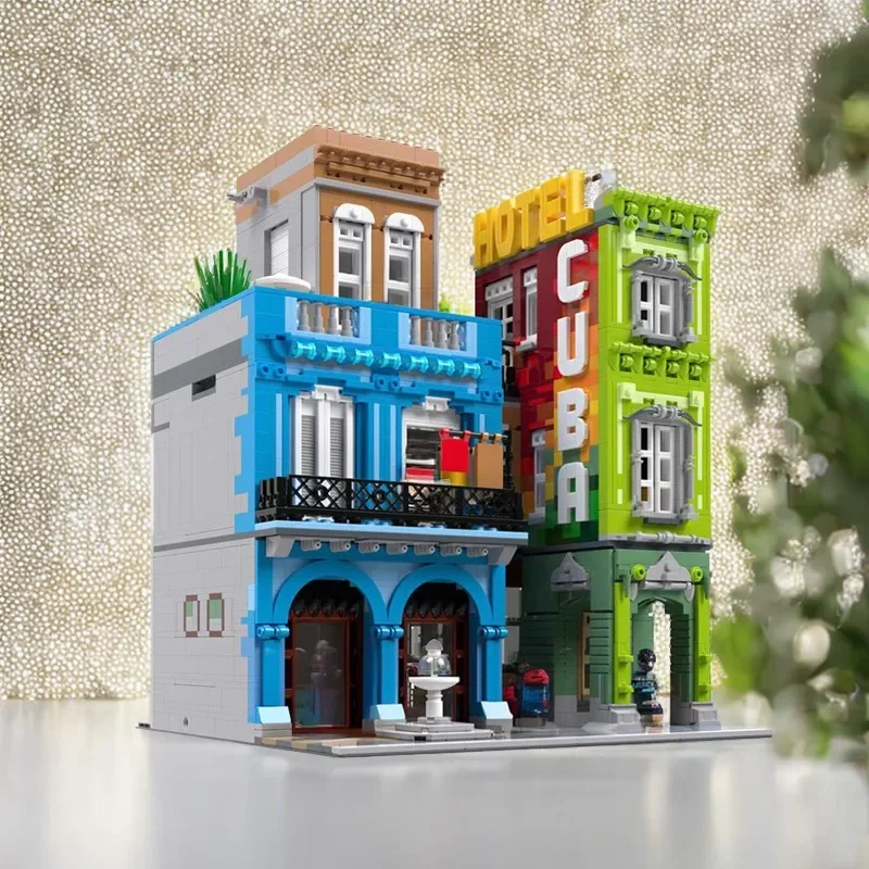 3912PCS MOC Cuba Hotel Building Blocks DIY Educational Train Toy Develop Operational Ability Creativity Gift
3912PCS MOC Cuba Hotel Building Blocks DIY Educational Train Toy Develop Operational Ability Creativity Gift