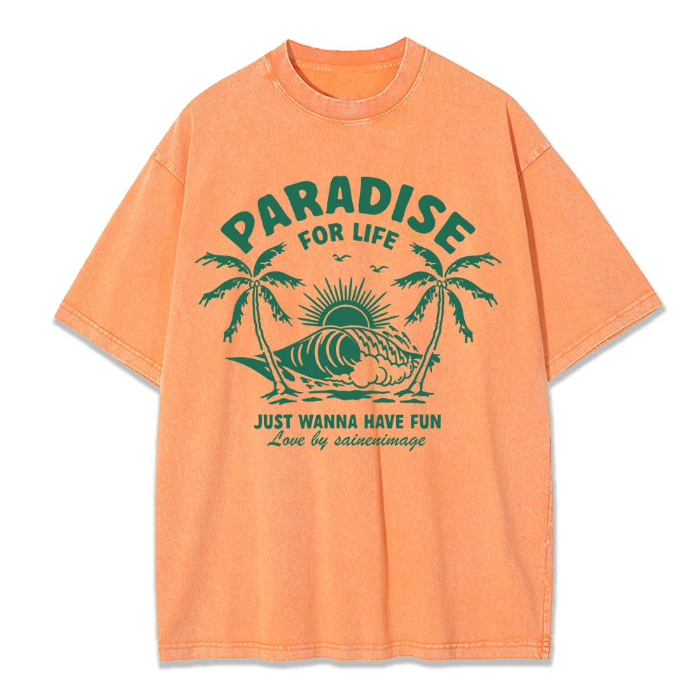Paradise For Life стираная футболка с принтом, женская хлопковая футболка, уличная удобная уличная одежда с круглым вырезом, летняя повседневная женская одежда
Paradise For Life стираная футболка с принтом, женская хлопковая футболка, уличная удобная уличная одежда с круглым вырезом, летняя повседневная женская одежда