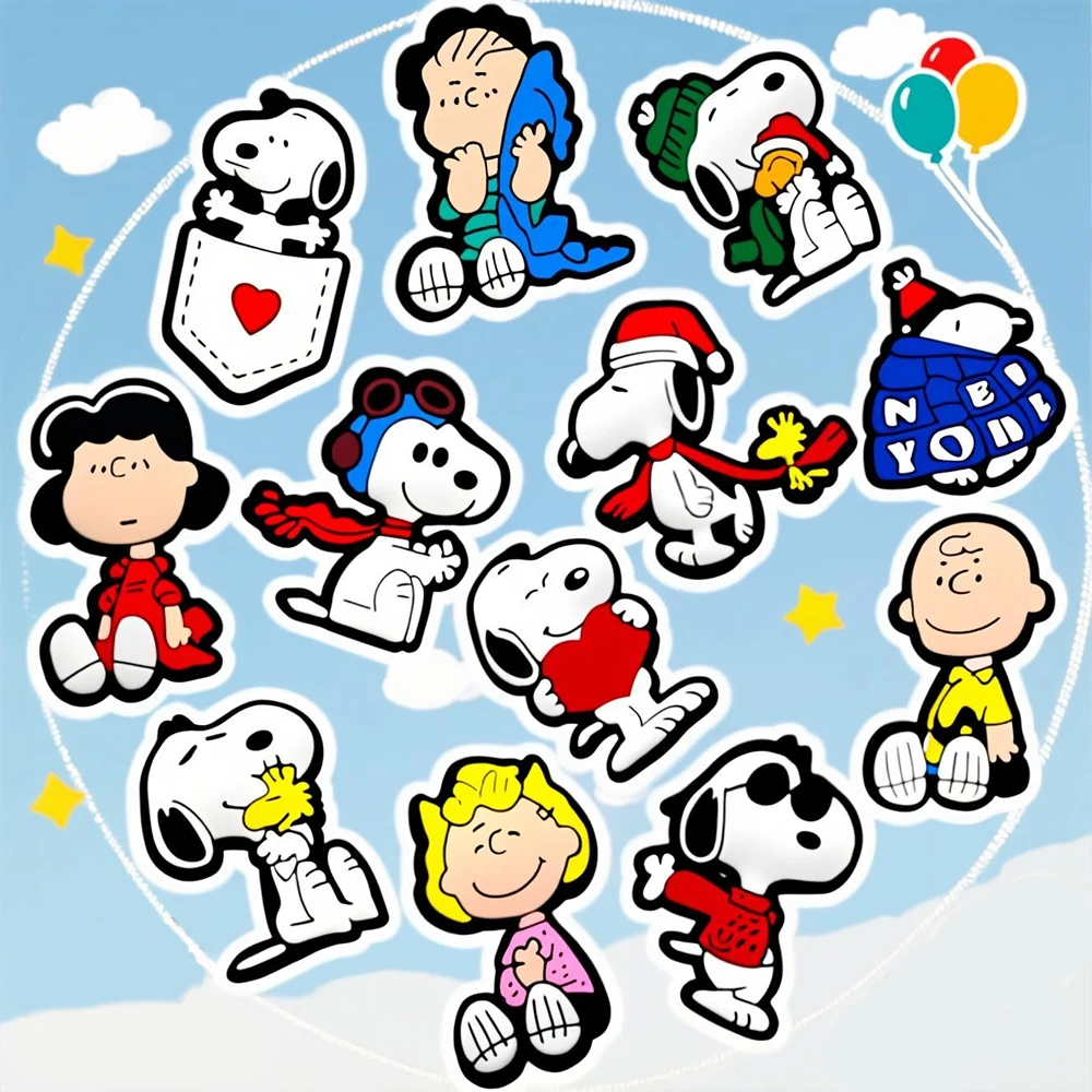12pcs Whimsical Snoopy Shoe Charms Cartoon PVC Anime DIY Sandals Clogs Decor For Kids Gifts Cute Fashion Accessories
12pcs Whimsical Snoopy Shoe Charms Cartoon PVC Anime DIY Sandals Clogs Decor For Kids Gifts Cute Fashion Accessories