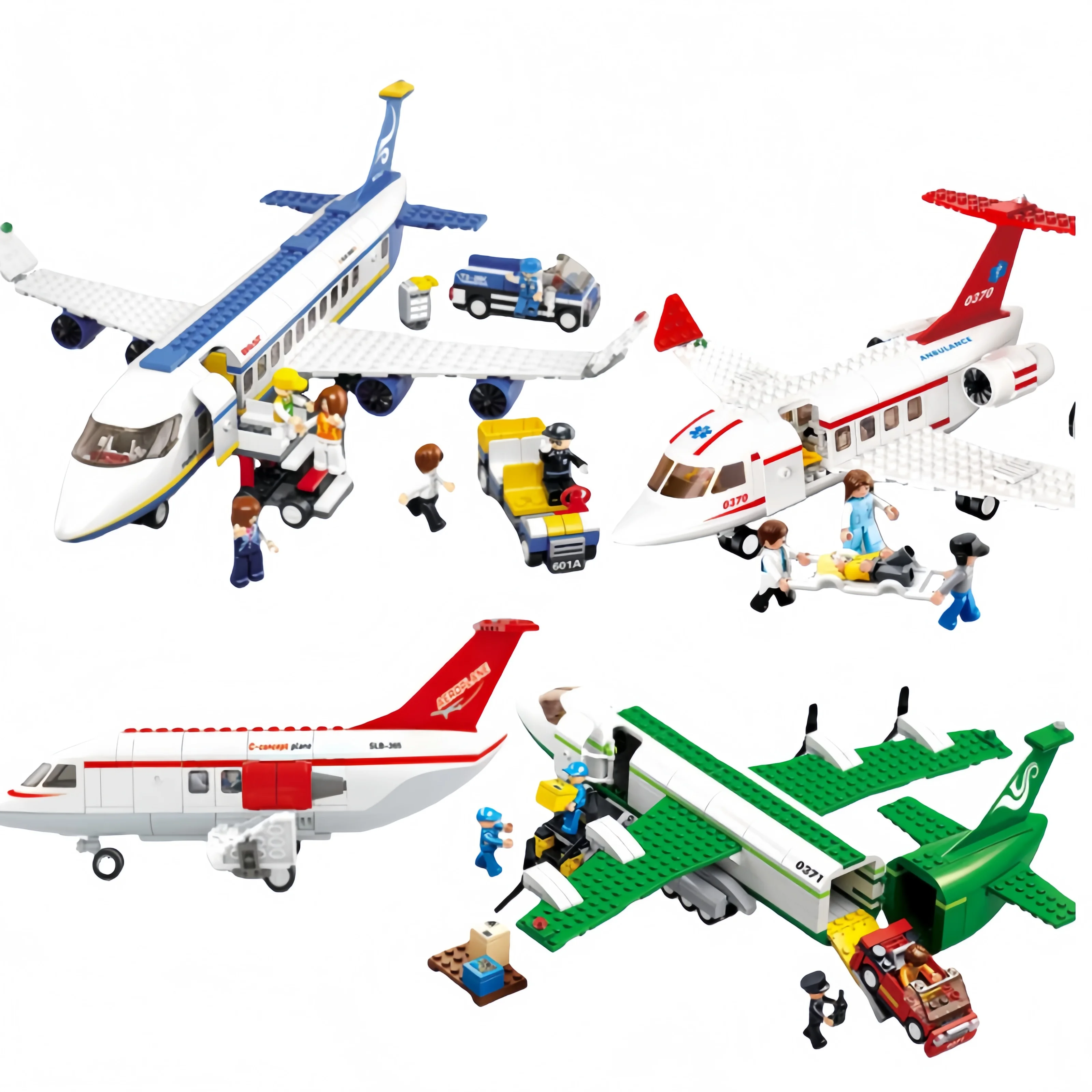 Конструктор Sluban: Самолет/Аэромобиль скорой помощи/Грузовой самолет/Модель международного аэропорта. Развивающий набор для детей.
Конструктор Sluban: Самолет/Аэромобиль скорой помощи/Грузовой самолет/Модель международного аэропорта. Развивающий набор для детей.