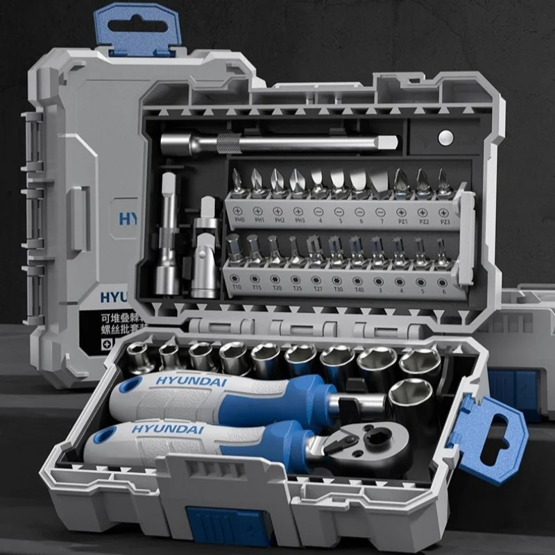 38pcs Ratcheting Screwdriver Set,Socket Set Rotatable Ratchet Handles & Storage Case Household Repair Tool Kits
38pcs Ratcheting Screwdriver Set,Socket Set Rotatable Ratchet Handles & Storage Case Household Repair Tool Kits