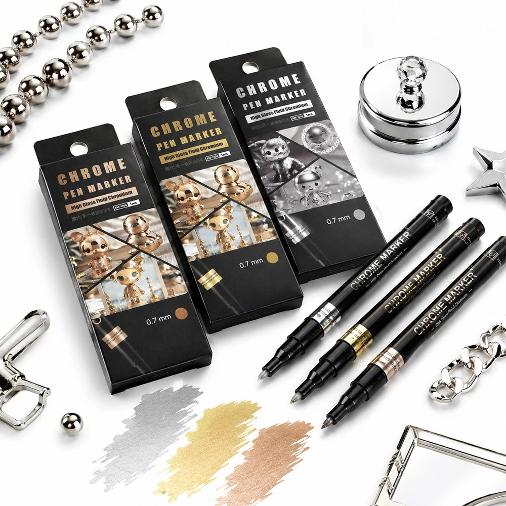1Pcs Mirror Pen Markers 0.7MM Professional Model Painting Craftwork Stones Wood Creative Decorations Chrome Pen Art DIY Supplies
1Pcs Mirror Pen Markers 0.7MM Professional Model Painting Craftwork Stones Wood Creative Decorations Chrome Pen Art DIY Supplies