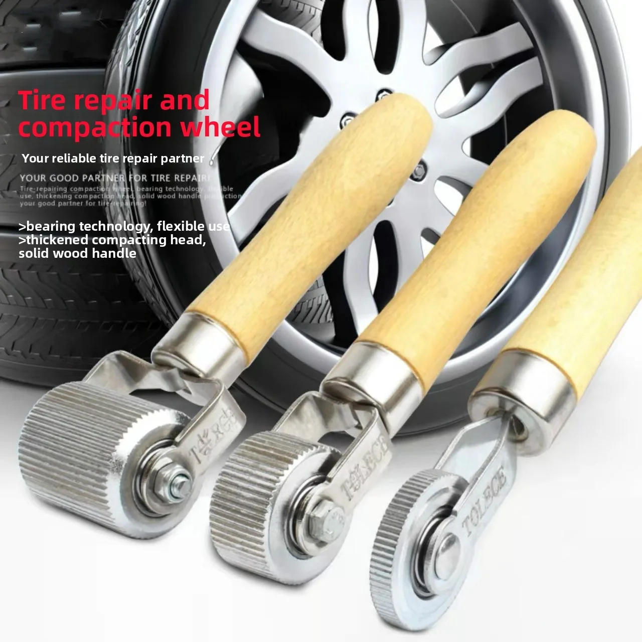 Car Tire Repair Kit Roller Auto Patch Roller Motorcycle Wheel Repair With Wooden Handle Tire Repairing Tool For Cars Accessories
Car Tire Repair Kit Roller Auto Patch Roller Motorcycle Wheel Repair With Wooden Handle Tire Repairing Tool For Cars Accessories