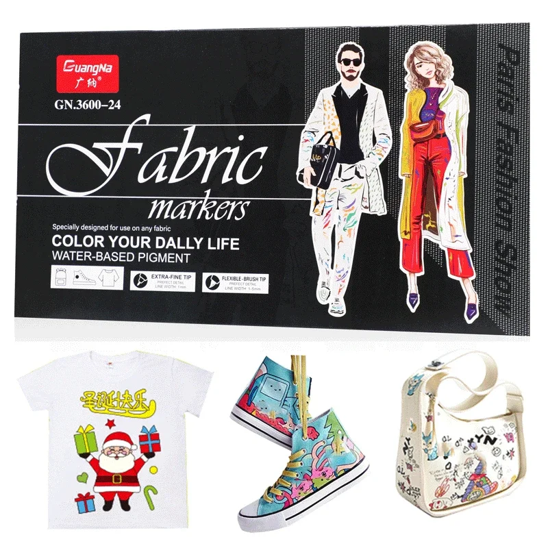 Fabric Markers Pens,12 24 Colors Dual Tip Permanent Fabric Art Paint Pens for T-Shirts Sneakers Canvas Bags Kids Adult Painting
Fabric Markers Pens,12 24 Colors Dual Tip Permanent Fabric Art Paint Pens for T-Shirts Sneakers Canvas Bags Kids Adult Painting