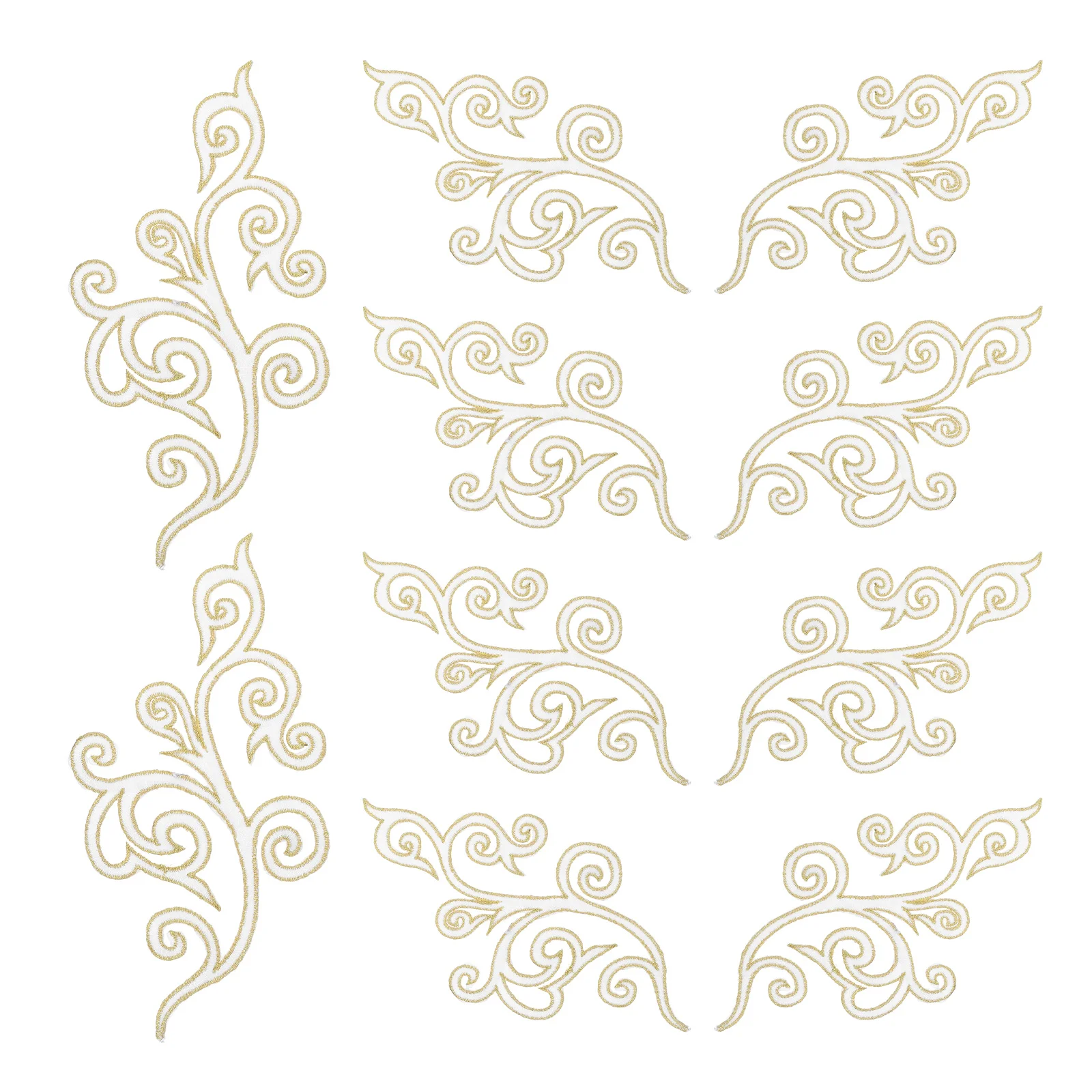 Exquisite Gold Embroidered Applique Patches Self-Adhesive Flower Sequin Decorative Embellishments for Clothing Wedding
Exquisite Gold Embroidered Applique Patches Self-Adhesive Flower Sequin Decorative Embellishments for Clothing Wedding