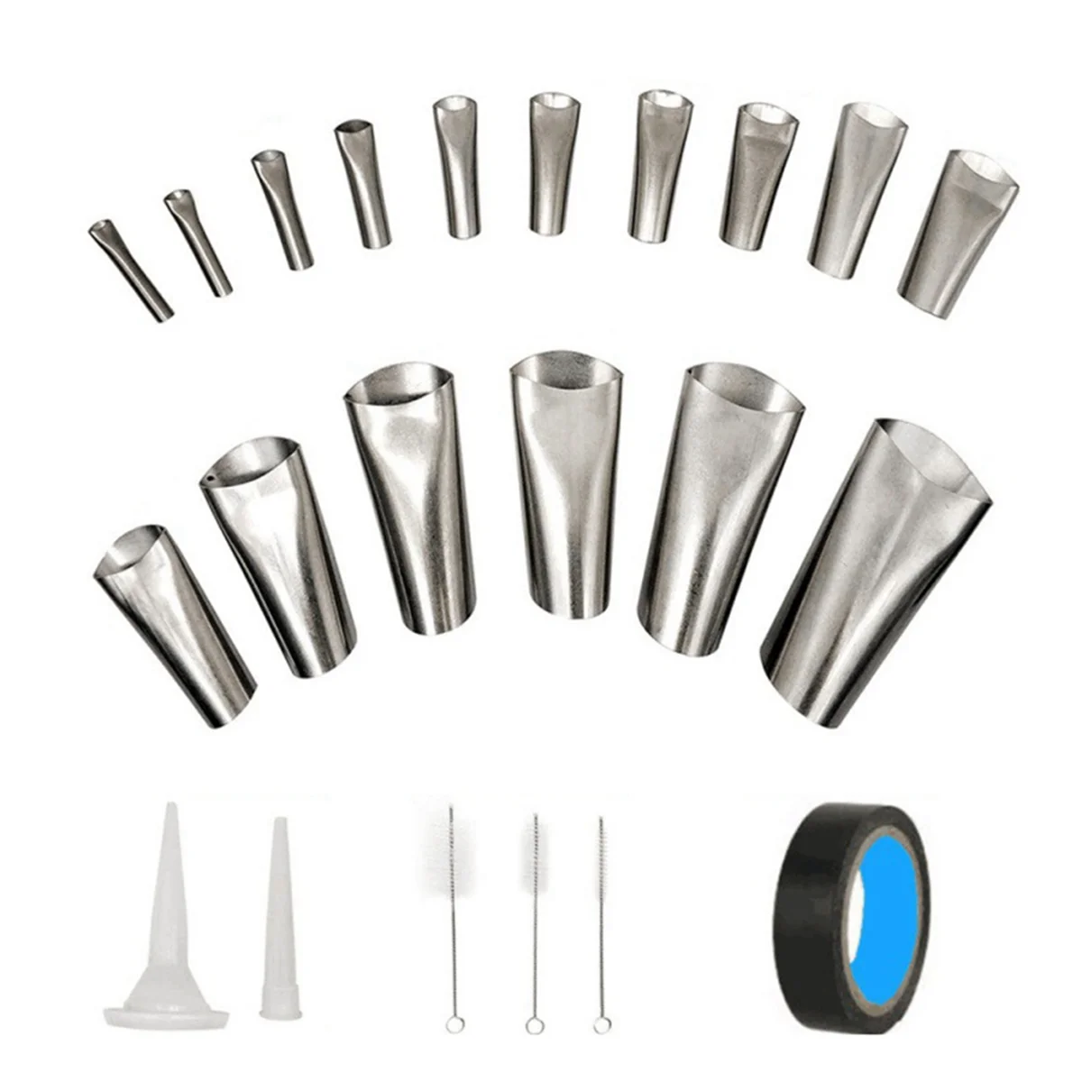 A96Q-22Pcs Set of Beautiful Seam Nozzle is Coated with Stainless Steel Sealant for Water Joint of Kitchen and Bathroom Window
A96Q-22Pcs Set of Beautiful Seam Nozzle is Coated with Stainless Steel Sealant for Water Joint of Kitchen and Bathroom Window