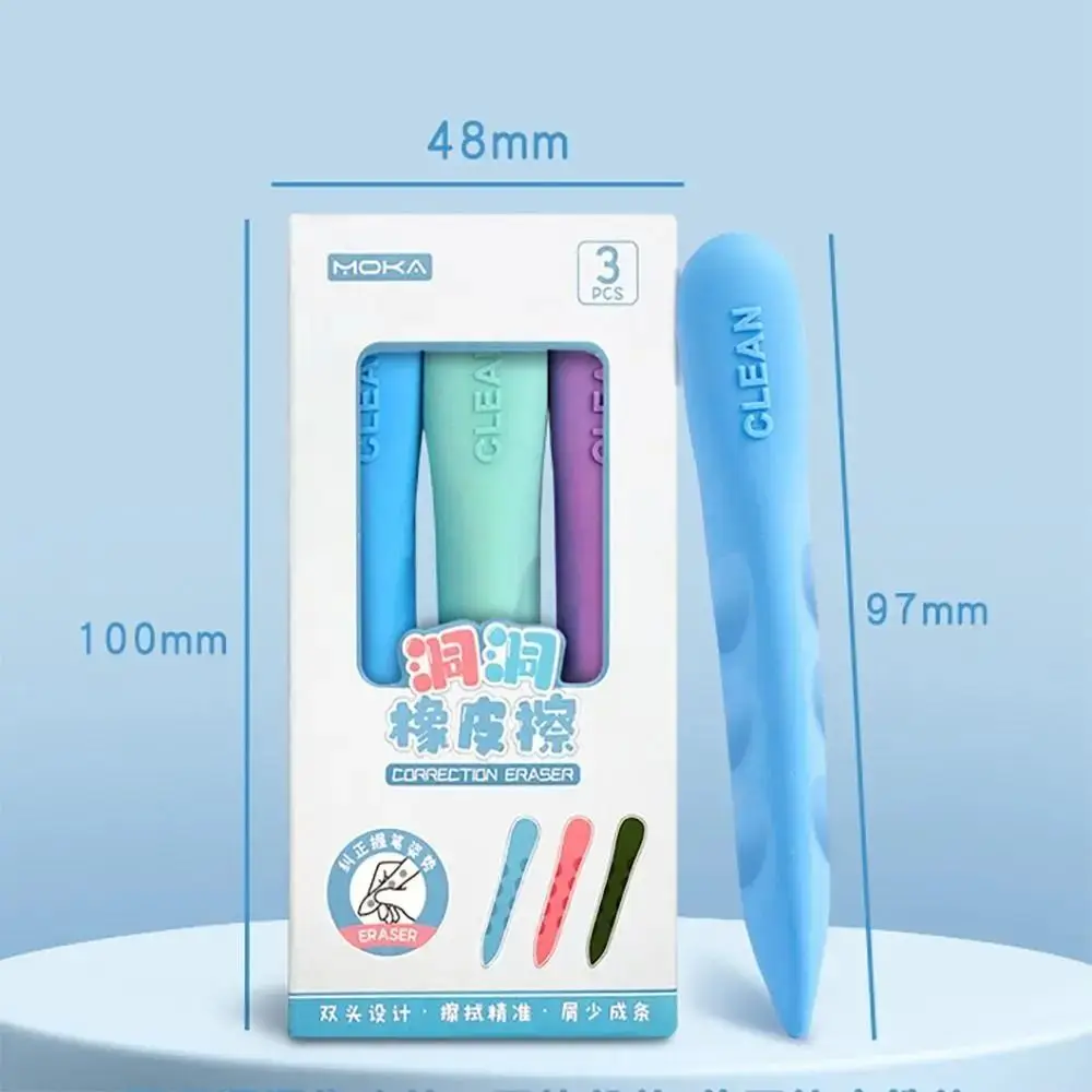 3 шт./кор. ластик с двойной головкой и отверстием, коррекция осанки, беспыльный ластик для карандашей, детский кавайный бесследный ластик
3 шт./кор. ластик с двойной головкой и отверстием, коррекция осанки, беспыльный ластик для карандашей, детский кавайный бесследный ластик