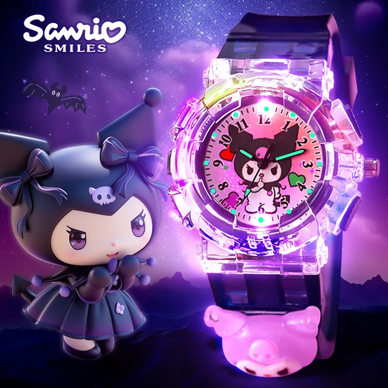 Детские часы Sanrio Kuromi — светящаяся электронная игрушка для девочек в детском саду, идея праздничного подарка
Детские часы Sanrio Kuromi — светящаяся электронная игрушка для девочек в детском саду, идея праздничного подарка
