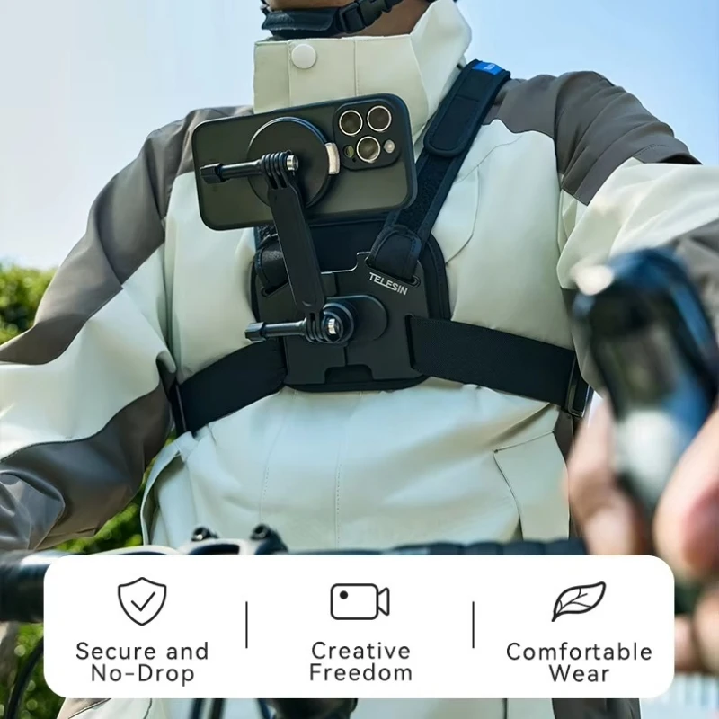 TELESIN Phone Accessories Mount for I Phone 16 Pro/pro Max Magnetic Phone case Elastic Sports Chest Strap
TELESIN Phone Accessories Mount for I Phone 16 Pro/pro Max Magnetic Phone case Elastic Sports Chest Strap
