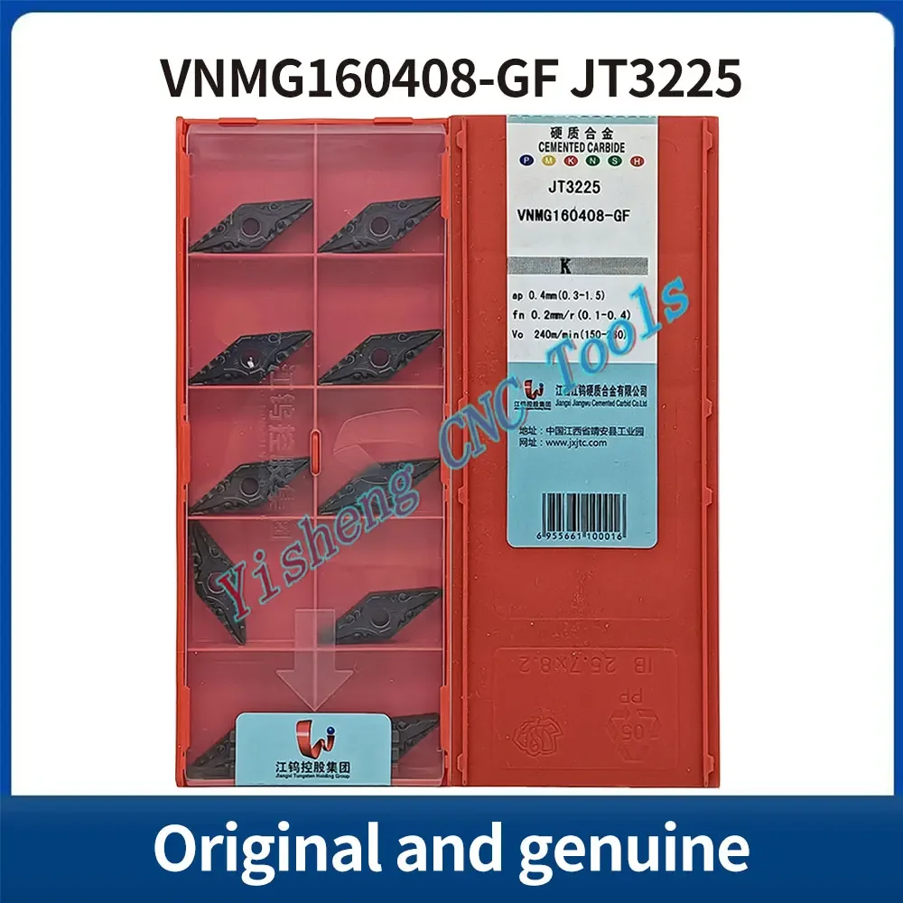 JXTC Cutting Tools VNMG160404-GF VNMG160408-GF JT4125 JT4115 JT1225 JT4215 JT4225 JT3225 JT4135 Tungsten carbide CNC blades
JXTC Cutting Tools VNMG160404-GF VNMG160408-GF JT4125 JT4115 JT1225 JT4215 JT4225 JT3225 JT4135 Tungsten carbide CNC blades