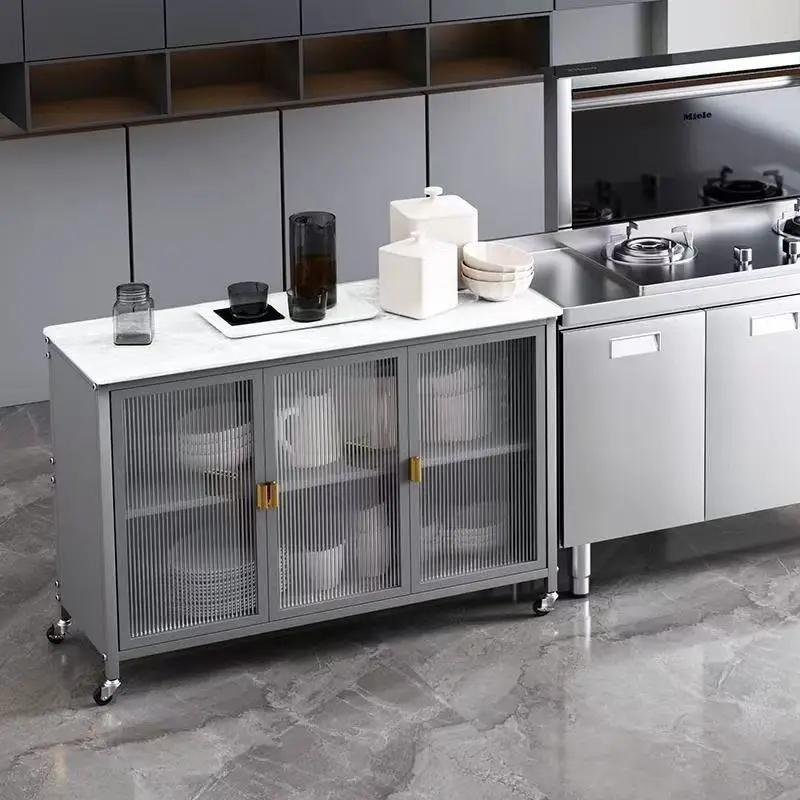 Household kitchen cabinets rock slab countertops dining side storage
Household kitchen cabinets rock slab countertops dining side storage