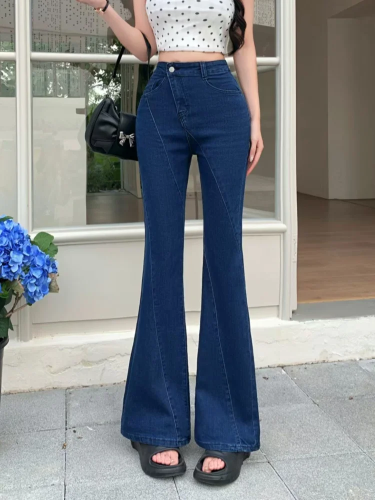 2026 Ropa Y2K Fashion Dark Blue Slim Women's Flared Jeans Pants For Woman Clothing Straight Summer Korean Casual Denim Trousers
2026 Ropa Y2K Fashion Dark Blue Slim Women's Flared Jeans Pants For Woman Clothing Straight Summer Korean Casual Denim Trousers