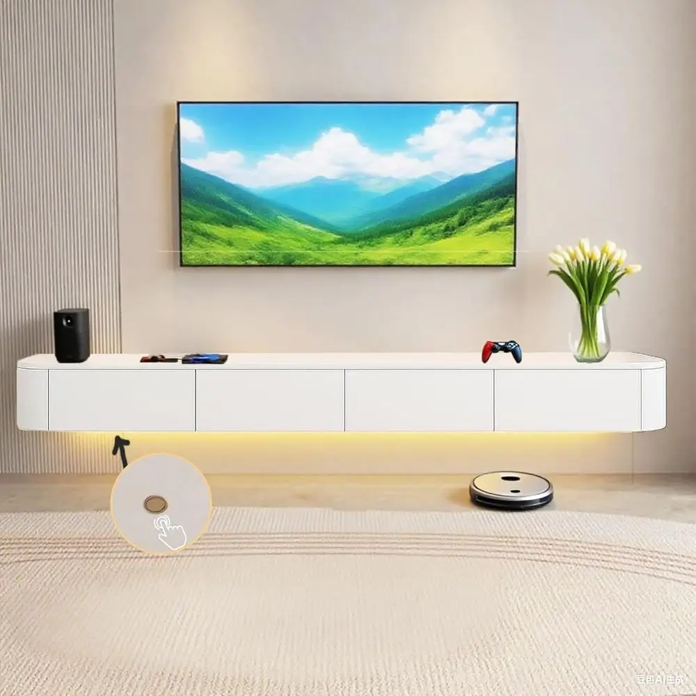 Wall-Mounted TV Stand with Drop-Down Doors for Entertainment Center, Living Room, Media Room, Suitable for 65-80 Inch TVs (White
Wall-Mounted TV Stand with Drop-Down Doors for Entertainment Center, Living Room, Media Room, Suitable for 65-80 Inch TVs (White