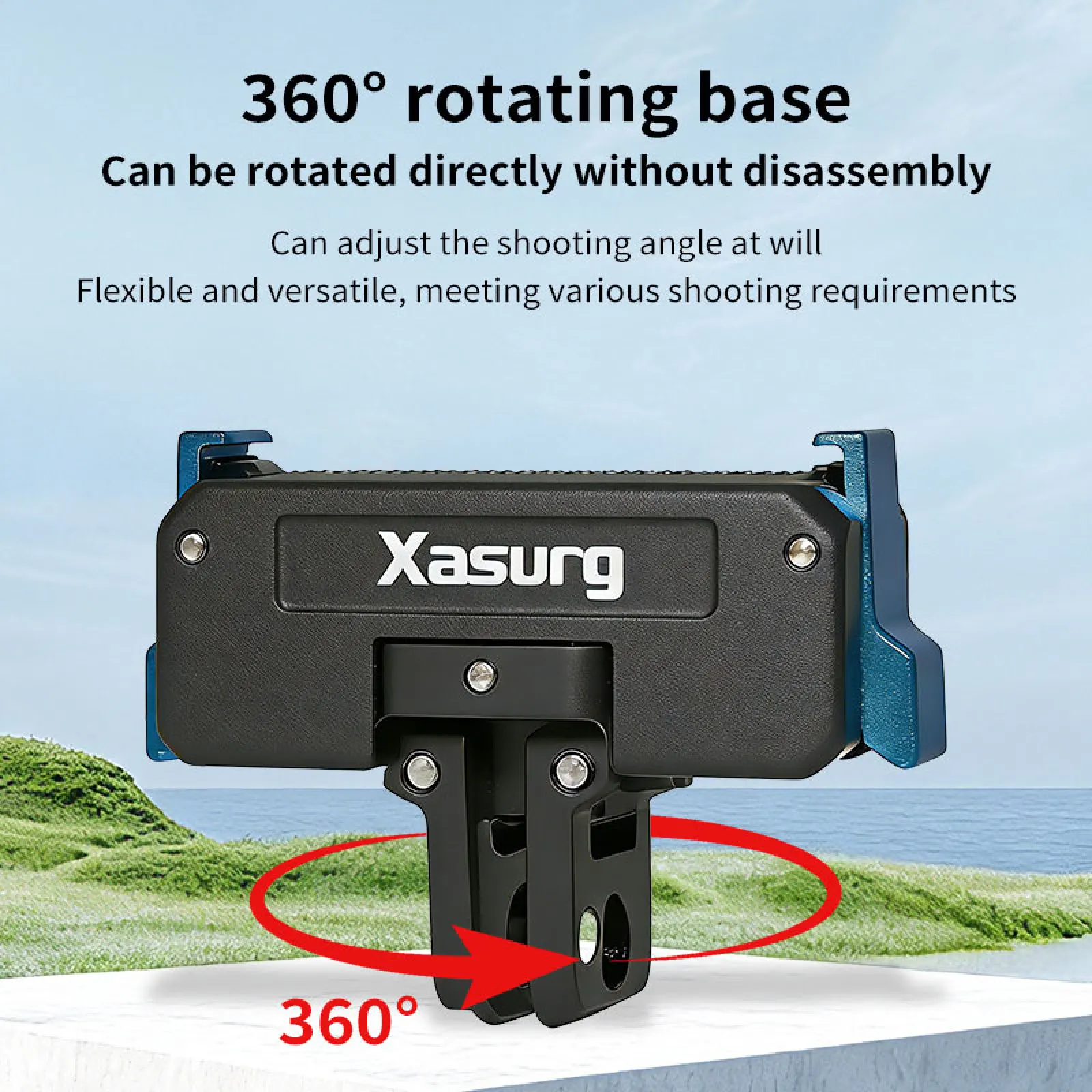 360° rotation Bidirectional magnetic attachment All-Metal Magnetic Camera Mount Base with 1/4 Screw Hole and Two-claw interface
360° rotation Bidirectional magnetic attachment All-Metal Magnetic Camera Mount Base with 1/4 Screw Hole and Two-claw interface