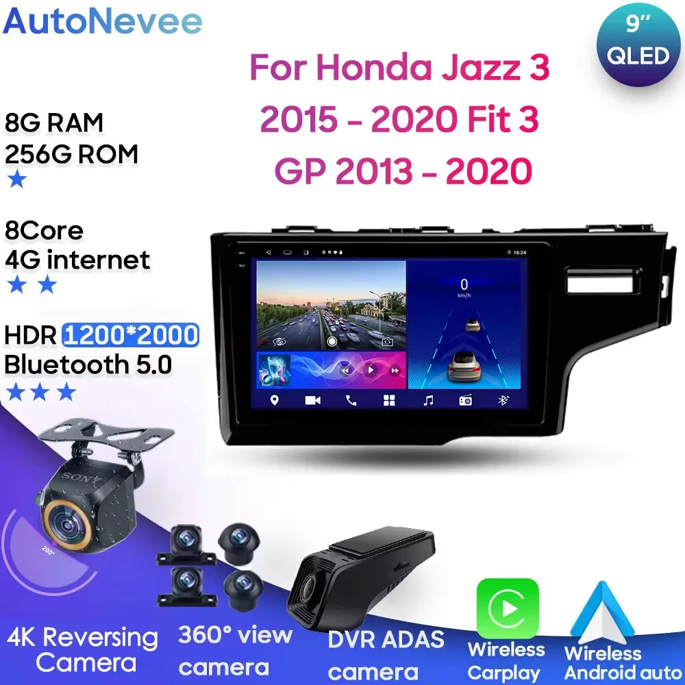For Honda Jazz 3 2015 - 2020 Fit 3 GP 2013 - 2020 Car Radio Stereo Player Multimedia Unit GPS Navigation Carplay Android Auto
For Honda Jazz 3 2015 - 2020 Fit 3 GP 2013 - 2020 Car Radio Stereo Player Multimedia Unit GPS Navigation Carplay Android Auto
