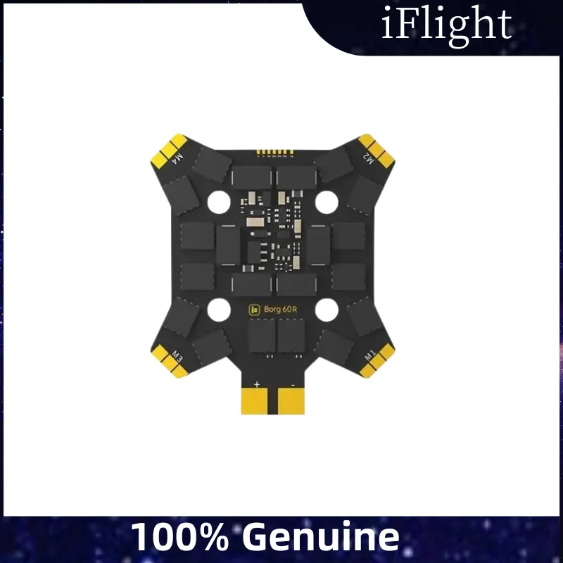 iFlight Borg 60R 3-8S 4-в-1 ESC с монтажными отверстиями 20x20 мм для гоночных деталей FPV
iFlight Borg 60R 3-8S 4-в-1 ESC с монтажными отверстиями 20x20 мм для гоночных деталей FPV