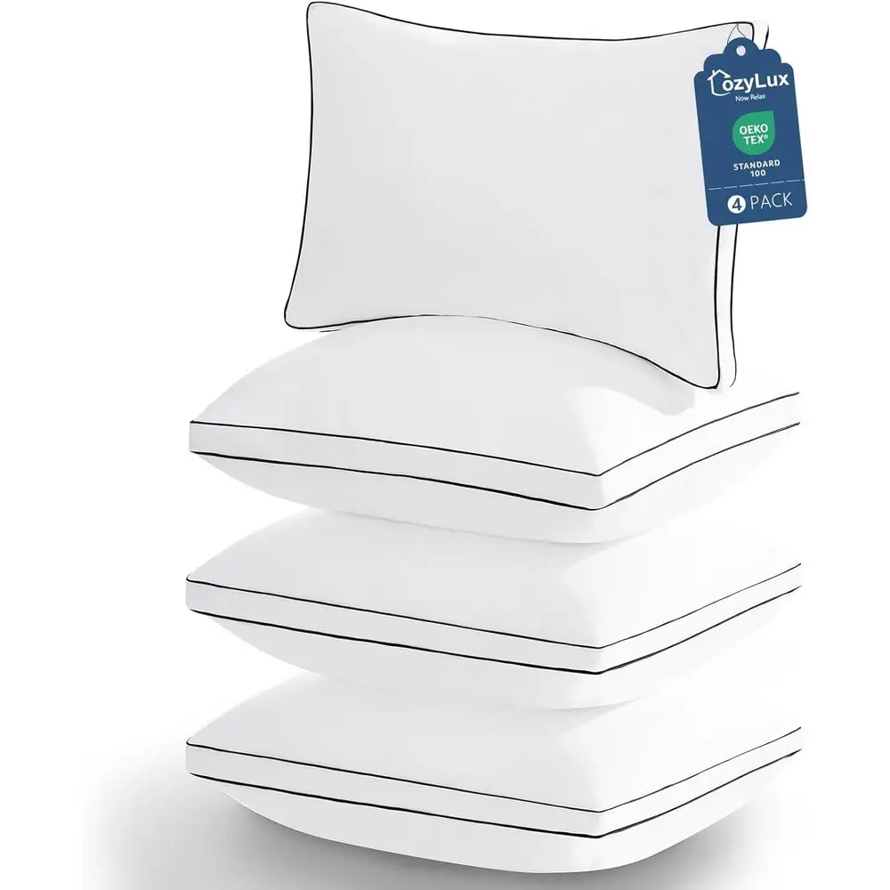 Pillows Queen Size Set o 4, Sot and Supportive 3D Down Alternative Bed Pillow or Sleng 4 Pack White, Luxury Hotel Quality Gusset
Pillows Queen Size Set o 4, Sot and Supportive 3D Down Alternative Bed Pillow or Sleng 4 Pack White, Luxury Hotel Quality Gusset