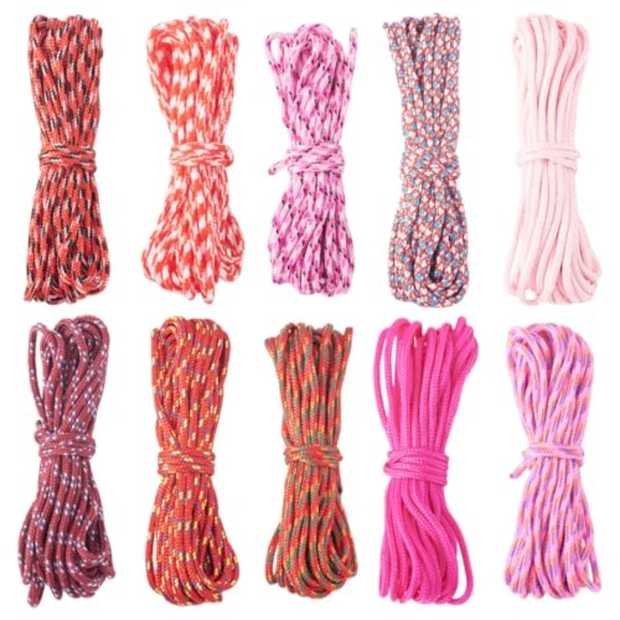 Paracord Rope, 131 Feet Thin Paracord Cords for Crafting Lanyard, Bracelet Making, Key Chain, Dog Collar Spandex Cord Ropes
Paracord Rope, 131 Feet Thin Paracord Cords for Crafting Lanyard, Bracelet Making, Key Chain, Dog Collar Spandex Cord Ropes