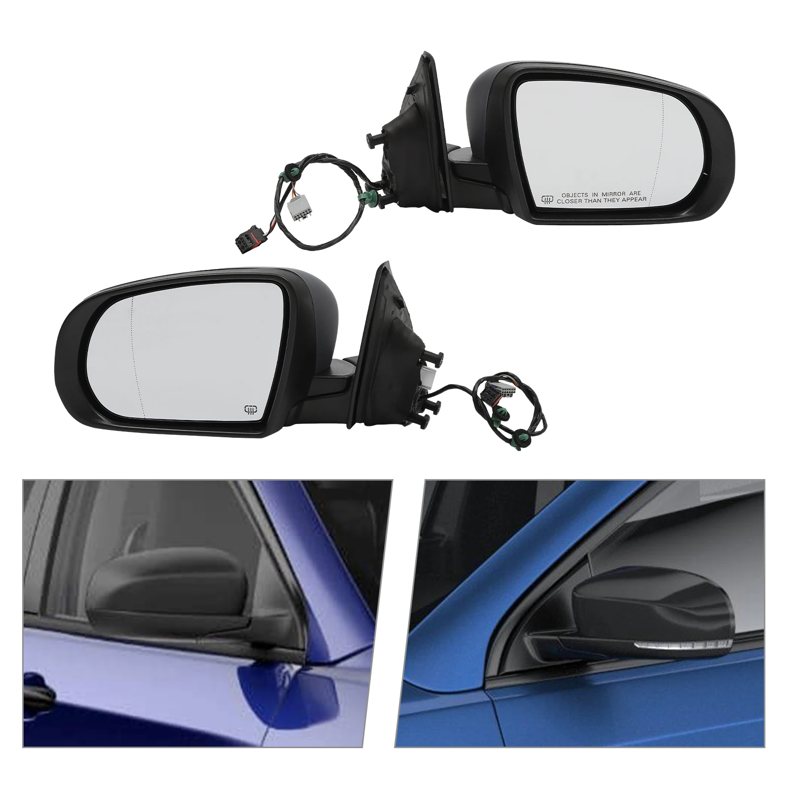 Heated Door Mirrors Replacement For 2017-2022 COMPASS 68365137AA 68365136AA CH1320498 CH1321498
Heated Door Mirrors Replacement For 2017-2022 COMPASS 68365137AA 68365136AA CH1320498 CH1321498