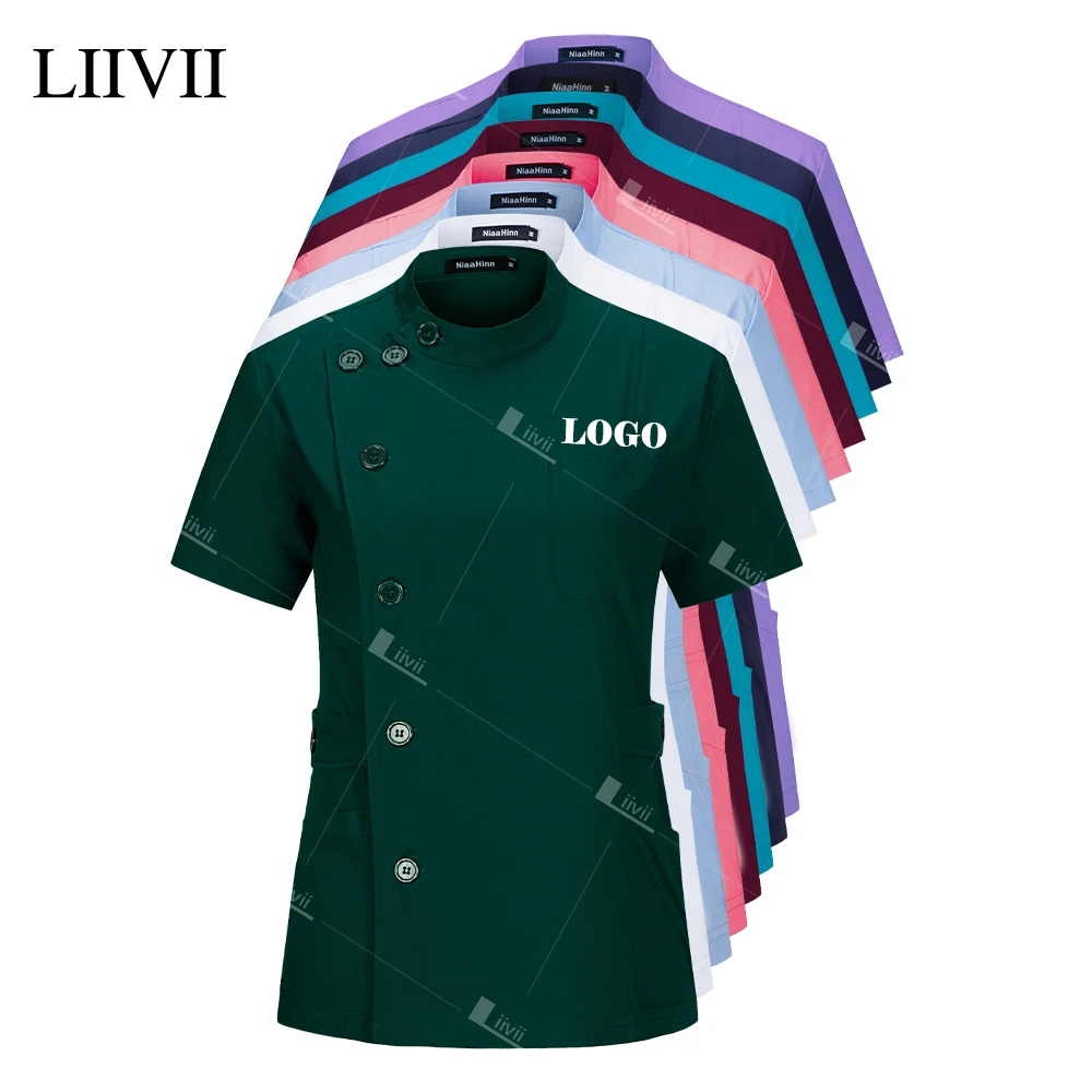 Nurse Medical Uniform Solid Color Scrub Tops Women Uniform Fashion Beauty Spa Uniform Clinical Work Shirt Doctor Work Clothes
Nurse Medical Uniform Solid Color Scrub Tops Women Uniform Fashion Beauty Spa Uniform Clinical Work Shirt Doctor Work Clothes