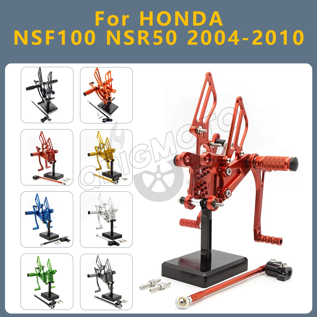 NSF100 NSR50 2010 CNC Motorcycle Foot Pegs Footrest Rearset Footpeg Pedal Adjustable For HONDA NSF 100 50 2009-2004 Rear Set
NSF100 NSR50 2010 CNC Motorcycle Foot Pegs Footrest Rearset Footpeg Pedal Adjustable For HONDA NSF 100 50 2009-2004 Rear Set