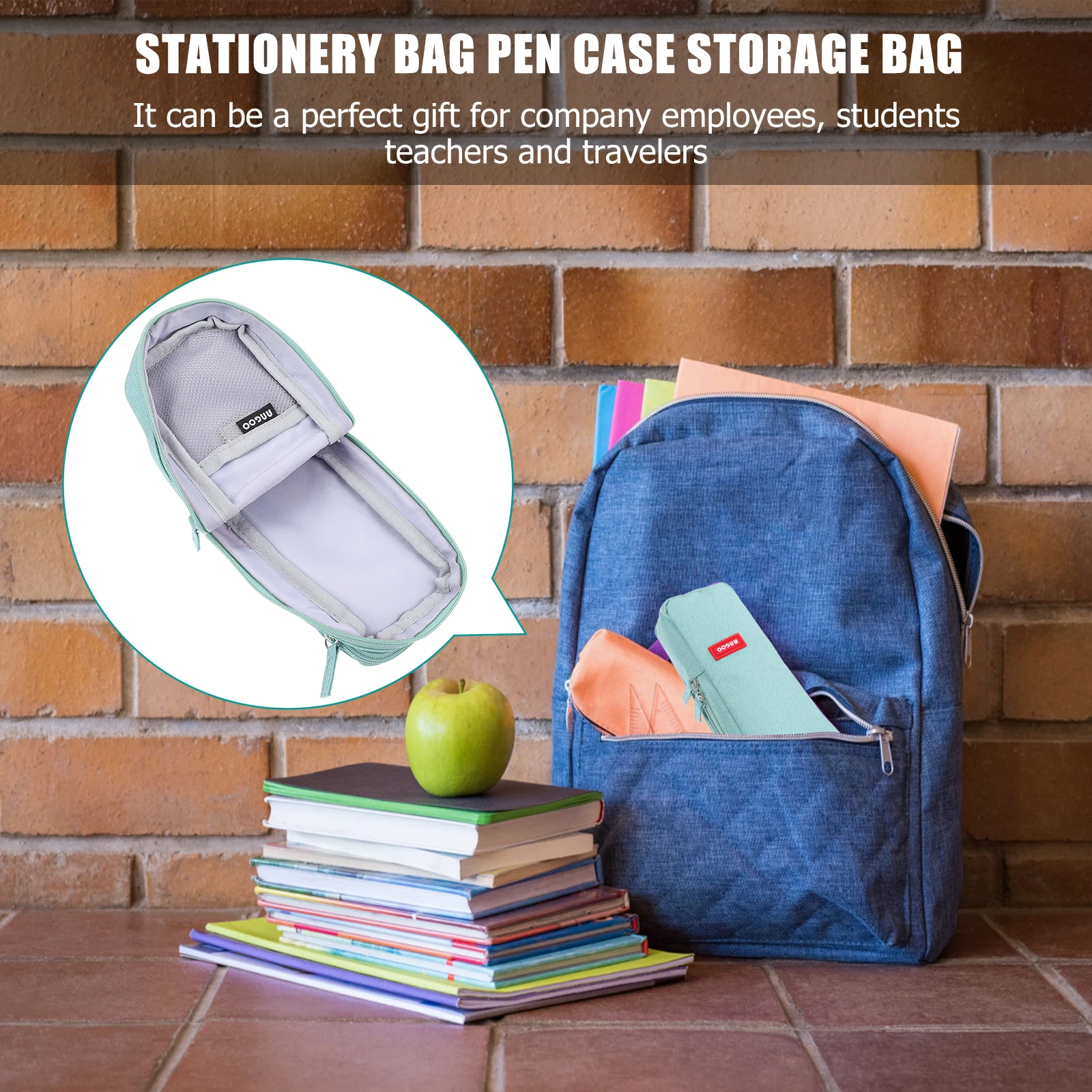 Large Capacity Pen Pouch Stationery Bag Double Storage Pencils Case Lightweight Creative Fashion Travel Gift Student 
Large Capacity Pen Pouch Stationery Bag Double Storage Pencils Case Lightweight Creative Fashion Travel Gift Student