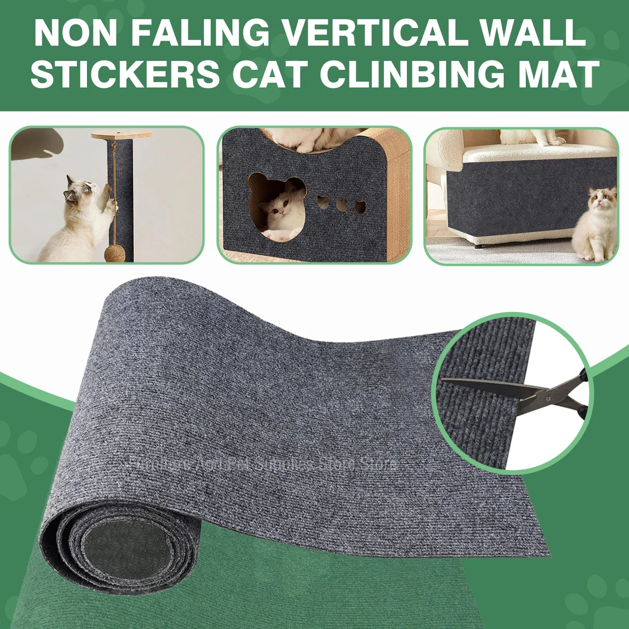 Anti Cat Scratch Sofa Cat Crawling Mat Grinding Climbing Frame Sofa Protection Self-adhesive Carpet Cats Scratch Board Cats Toys
Anti Cat Scratch Sofa Cat Crawling Mat Grinding Climbing Frame Sofa Protection Self-adhesive Carpet Cats Scratch Board Cats Toys