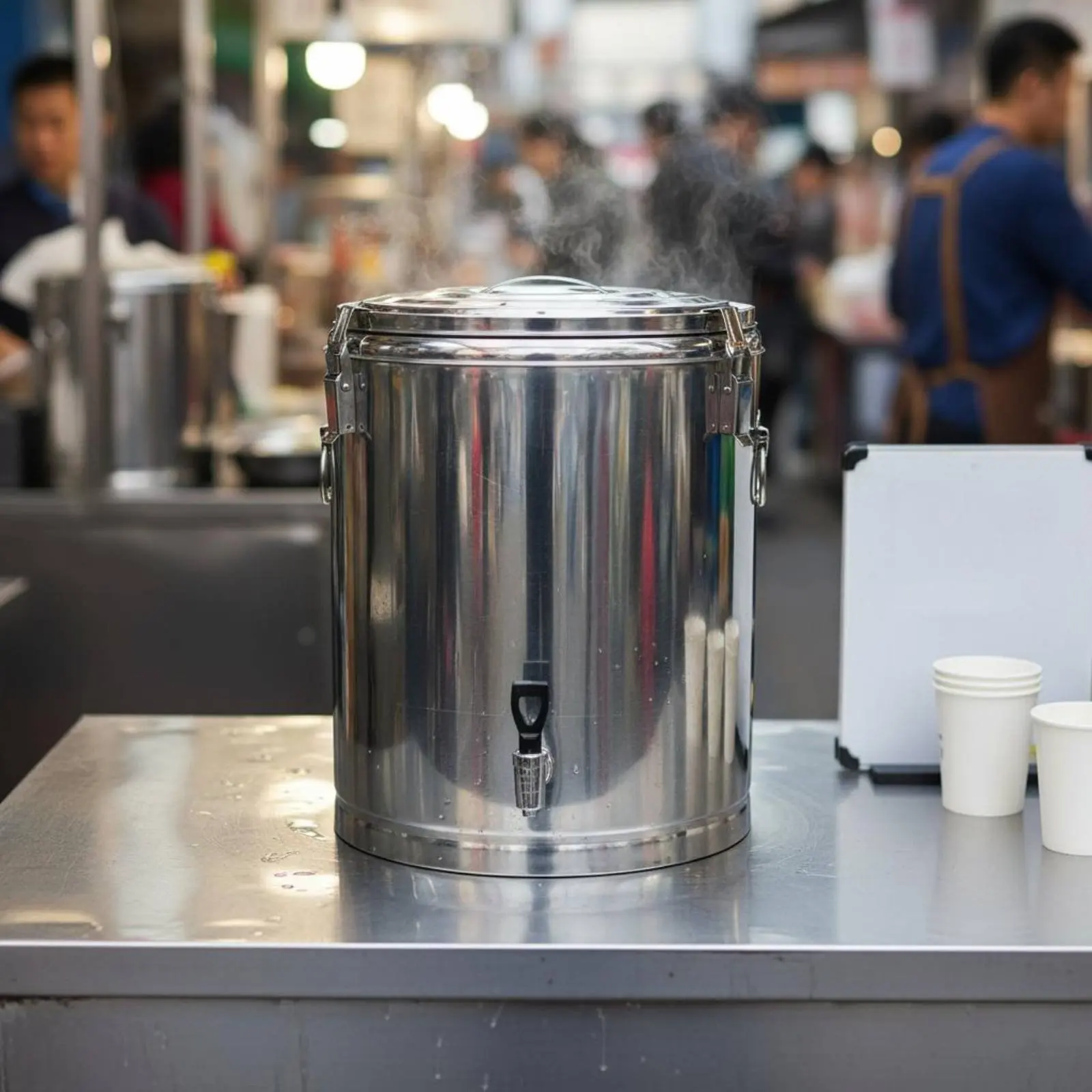 Stainless Steel Insulated Barrel Long-Lasting Construction Thermal Soup Container with Spigot Insulated Beverage Dispenser
Stainless Steel Insulated Barrel Long-Lasting Construction Thermal Soup Container with Spigot Insulated Beverage Dispenser