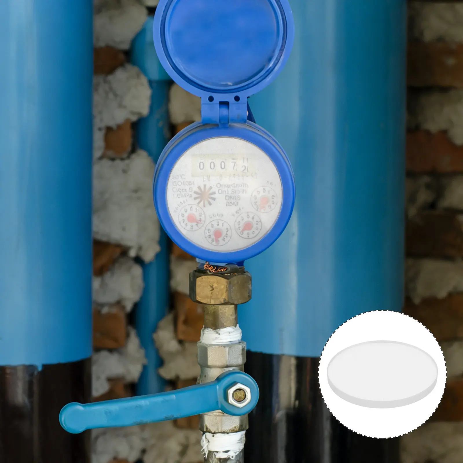 2Pcs Water Meter Cover Replacement Lid 76x6mm Tempered Glass Transparent Anti Freeze Outdoor Cover for Home Water Meter
2Pcs Water Meter Cover Replacement Lid 76x6mm Tempered Glass Transparent Anti Freeze Outdoor Cover for Home Water Meter