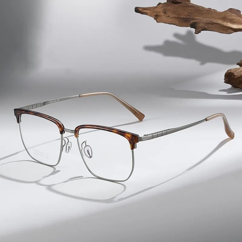 BETSION Vintage Browline Pure Titanium 12g Eyeglasses Frame Men Luxury Business Eyewear Glasses Fashion Spectacles Wearing #6358
BETSION Vintage Browline Pure Titanium 12g Eyeglasses Frame Men Luxury Business Eyewear Glasses Fashion Spectacles Wearing #6358