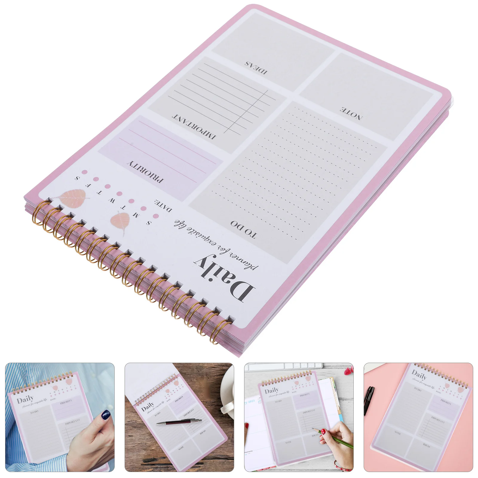 Efficient Time Management Notepad Hourly Planning Design Smooth Writing Daily Schedule Pad for Study Work Home School
Efficient Time Management Notepad Hourly Planning Design Smooth Writing Daily Schedule Pad for Study Work Home School