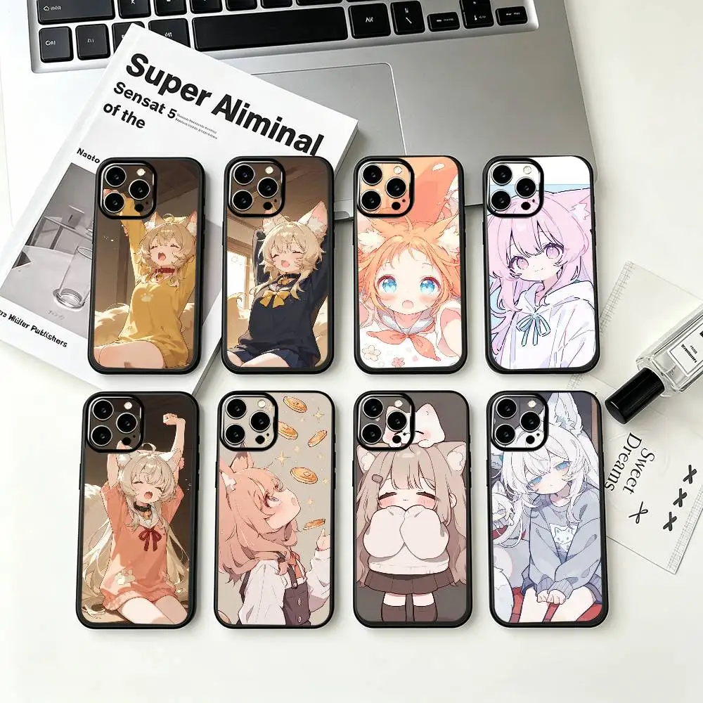Kawaii Style Kitsune Phone Case For iPhone 17 16 15 11 12 14 13 Pro Max Mini X XS XR 7 Plus SE Black Cover
Kawaii Style Kitsune Phone Case For iPhone 17 16 15 11 12 14 13 Pro Max Mini X XS XR 7 Plus SE Black Cover