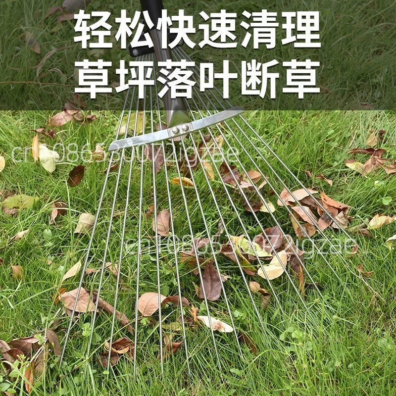 Telescopic Stainless Steel Leaf Rake, Lawn Grass Cleaning Farm Tool
Telescopic Stainless Steel Leaf Rake, Lawn Grass Cleaning Farm Tool