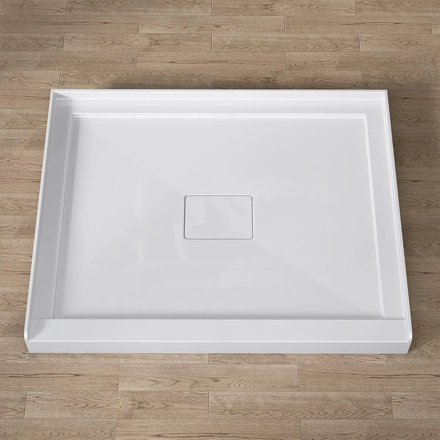 Shower Pan Base 42 in. L x 34 in. W Center Drain Single Threshold Shower Pan, White Acrylic Rectangle Shower Floor Base for Bath
Shower Pan Base 42 in. L x 34 in. W Center Drain Single Threshold Shower Pan, White Acrylic Rectangle Shower Floor Base for Bath