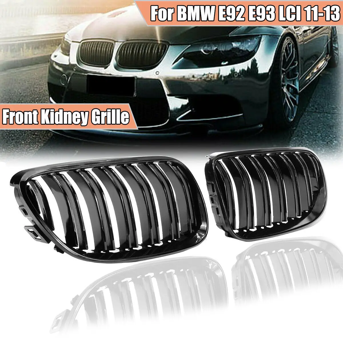 Решетка для радиатора BMW E92 E93 3-Series 328I 335I Coupe LCI 2010-2013, 2 шт.
Решетка для радиатора BMW E92 E93 3-Series 328I 335I Coupe LCI 2010-2013, 2 шт.