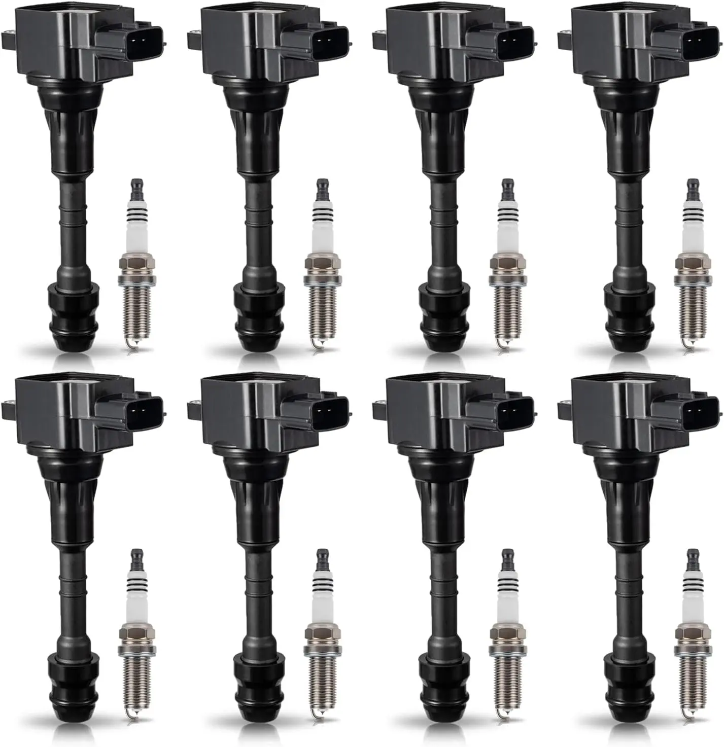 Set of 8 Ignition Coil Packs with 8 Spark Plugs for 5.6L V8 Infiniti Nissan 2004-2006 QX56 Titan Armada Pathfinder
Set of 8 Ignition Coil Packs with 8 Spark Plugs for 5.6L V8 Infiniti Nissan 2004-2006 QX56 Titan Armada Pathfinder