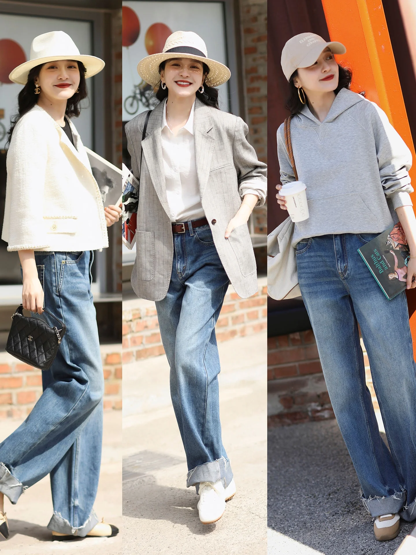 Vintage Washed Loose Boyfriend Style Wide Leg Jeans Elephant And Giraffe Casual Spring Cotton Denim Pants for Women
Vintage Washed Loose Boyfriend Style Wide Leg Jeans Elephant And Giraffe Casual Spring Cotton Denim Pants for Women