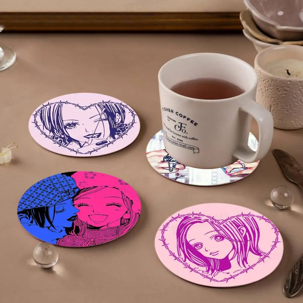 Anime Nana Osaki pattern art painted wooden anti-slip coasters, suitable for decoration of living room kitchenware
Anime Nana Osaki pattern art painted wooden anti-slip coasters, suitable for decoration of living room kitchenware