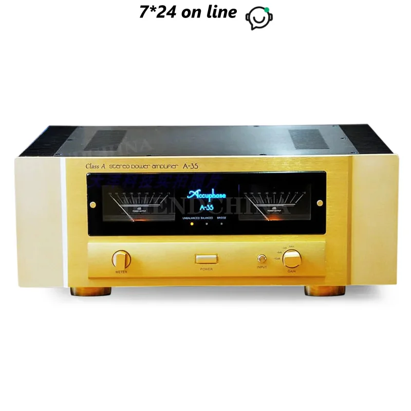 Accuphase A-35 Replica Pure Class A Operation 60 W X 2 into 8Ω 3 Parallel Push-pull Configuration Instrumentation Amplifier
Accuphase A-35 Replica Pure Class A Operation 60 W X 2 into 8Ω 3 Parallel Push-pull Configuration Instrumentation Amplifier