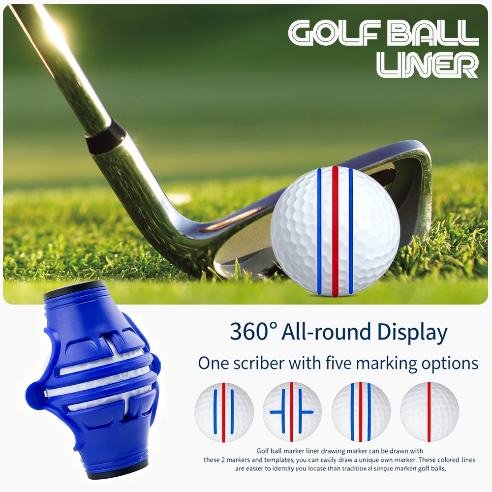 360 Degree Rotating Golf Ball Liner Marker Template Marker Pen Golf Putting Positioning Imporve Putt Accuracy Aids Golf Tools
360 Degree Rotating Golf Ball Liner Marker Template Marker Pen Golf Putting Positioning Imporve Putt Accuracy Aids Golf Tools