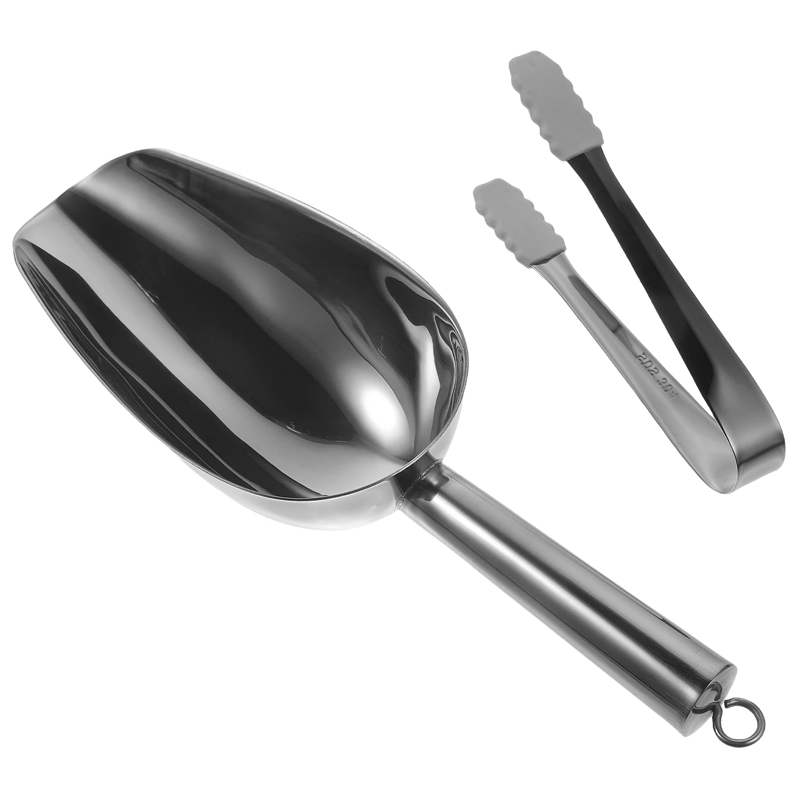 1 set Stainless Steel Ice Scoop Silicone Headed Tongs Candy Kitchen Tools Silver Metal Smooth Surface Easy to Hold Non Slip
1 set Stainless Steel Ice Scoop Silicone Headed Tongs Candy Kitchen Tools Silver Metal Smooth Surface Easy to Hold Non Slip