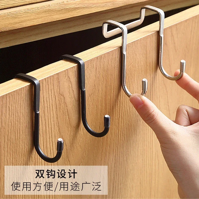Stainless Steel Hook Free Punching S-Shape Hook Kitchen Bathroom Door Hooks Cabinet Door Back Type Coat Towel Storage Hanger
Stainless Steel Hook Free Punching S-Shape Hook Kitchen Bathroom Door Hooks Cabinet Door Back Type Coat Towel Storage Hanger