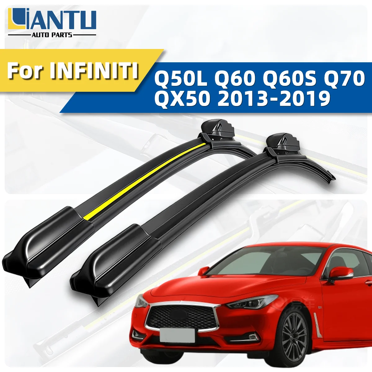 2 шт. передних дворников для INFINITI Q50L Q60 Q60S Q70 QX50 2013-2019, премиум-аксессуары, бесшумная работа
2 шт. передних дворников для INFINITI Q50L Q60 Q60S Q70 QX50 2013-2019, премиум-аксессуары, бесшумная работа