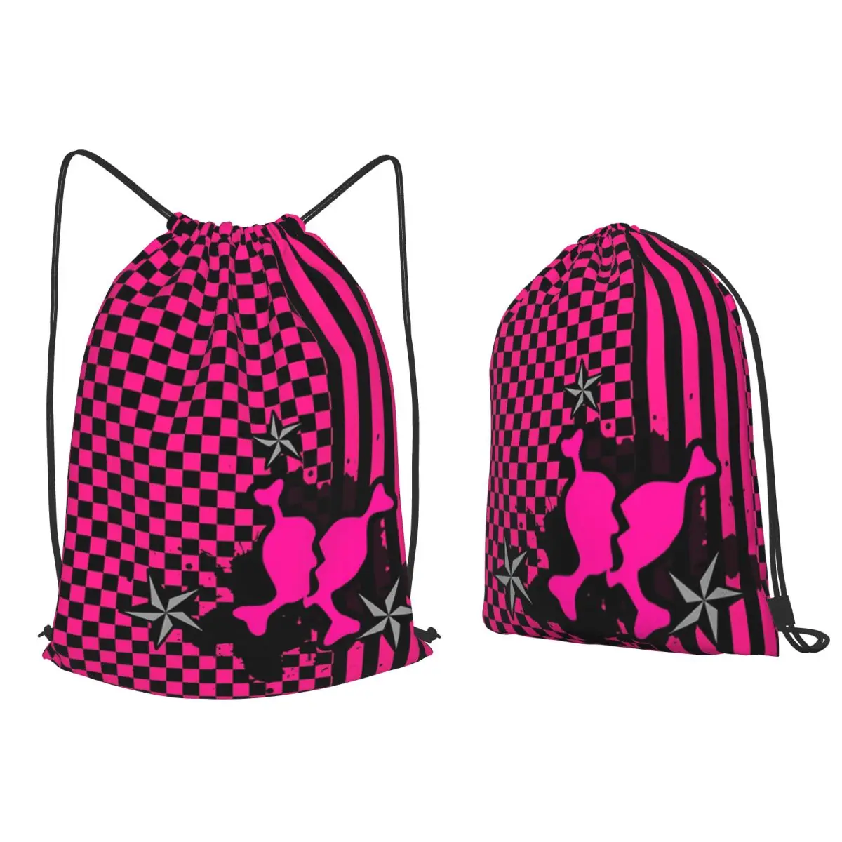 Punky Pink Emo Backpacks Multi-function Drawstring Bags Sports Bag Book Bags for Travel Students
Punky Pink Emo Backpacks Multi-function Drawstring Bags Sports Bag Book Bags for Travel Students