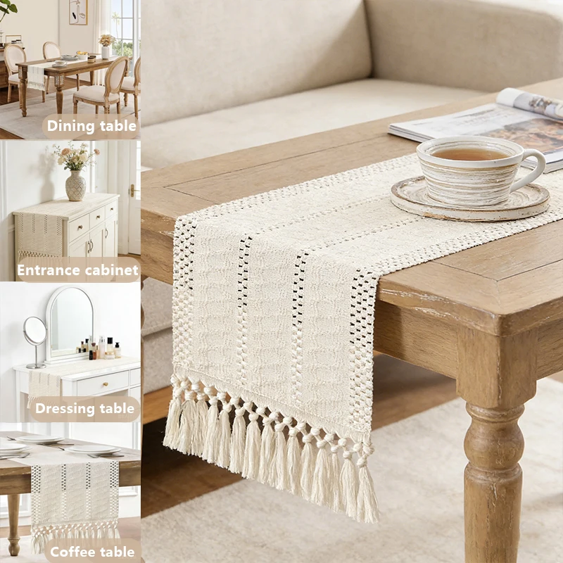 Multi Size Tassel Table Flag French Wabi Sabi Style Dining Table Hollow Tablecloth Foyer Cabinet Home Decoration Tablecloth 식탁보
Multi Size Tassel Table Flag French Wabi Sabi Style Dining Table Hollow Tablecloth Foyer Cabinet Home Decoration Tablecloth 식탁보