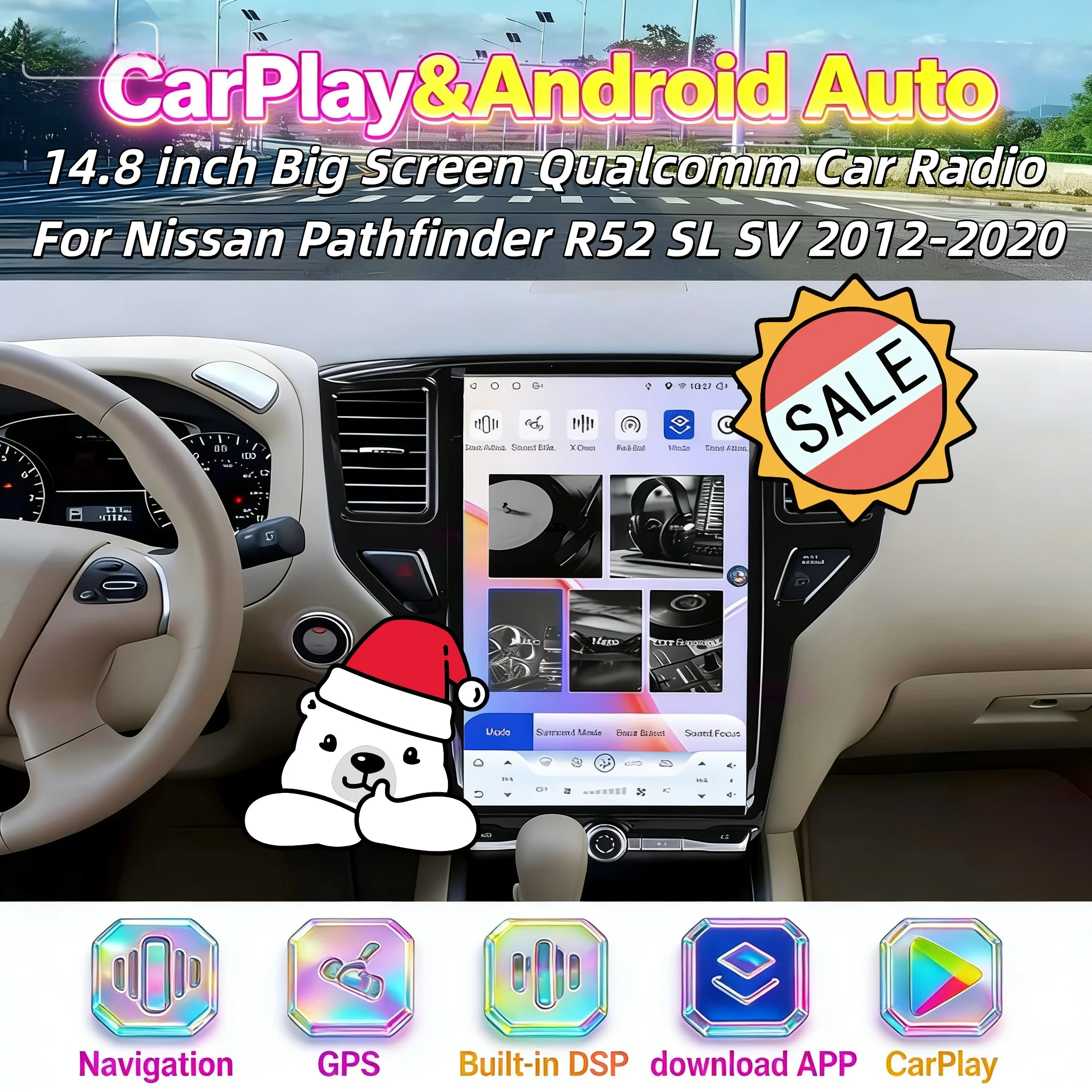 Беспроводная система Android CarPlay Bluetooth 5.0 для Nissan Pathfinder R52 SL SV 2012-2020, мультимедийная HD-магнитола с сенсорным экраном
Беспроводная система Android CarPlay Bluetooth 5.0 для Nissan Pathfinder R52 SL SV 2012-2020, мультимедийная HD-магнитола с сенсорным экраном