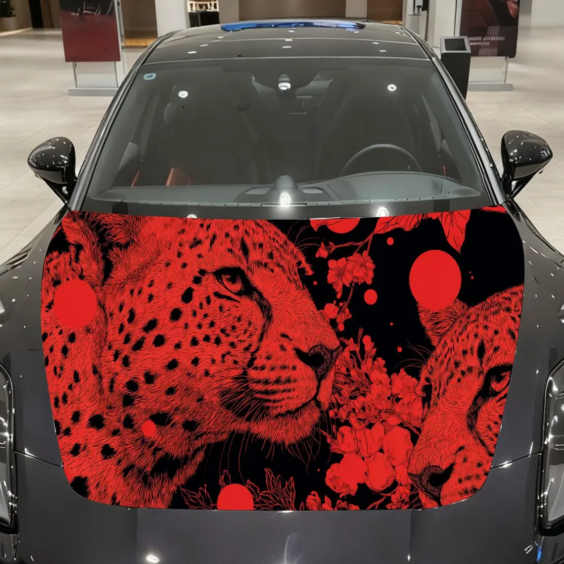 Car Decal Red Cheetah with Artistic Splashes - Bold Wild Aesthetic Car Hood Sticker, Waterproof Self - Adhesive Vinyl Graphics D
Car Decal Red Cheetah with Artistic Splashes - Bold Wild Aesthetic Car Hood Sticker, Waterproof Self - Adhesive Vinyl Graphics D